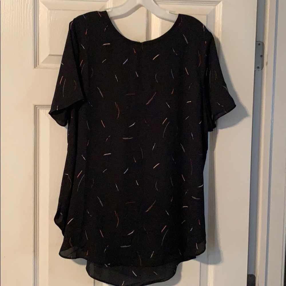 Black multi colored Apt 9 Blouse